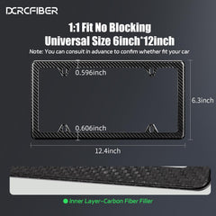 DCRCFIBER carbon twill close-up displaying weave texture and durable finish benefits visibility