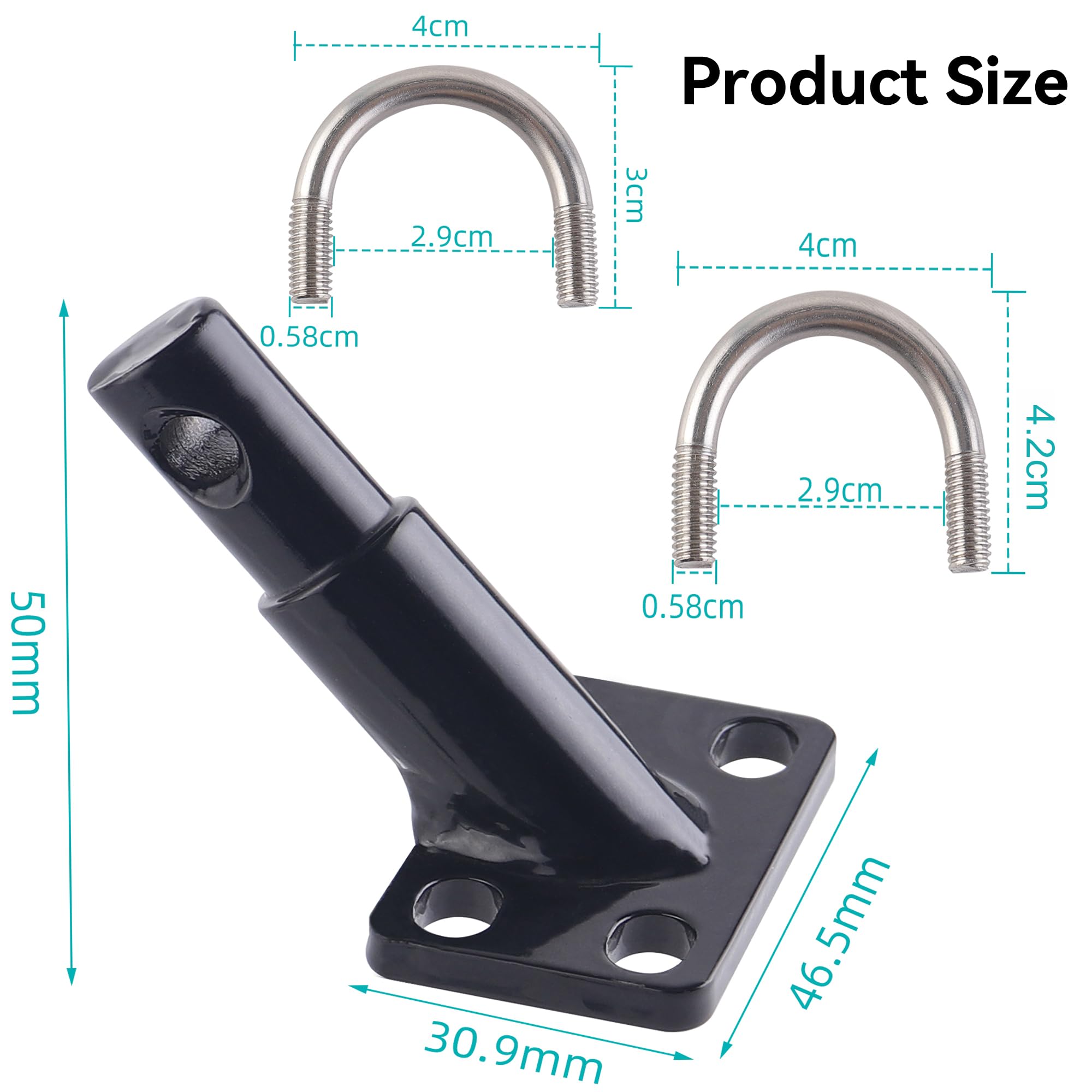 DDJ hardware kit with U-bolts and lock nuts for easy installation benefit