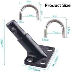 DDJ hardware kit with U-bolts and lock nuts for easy installation benefit