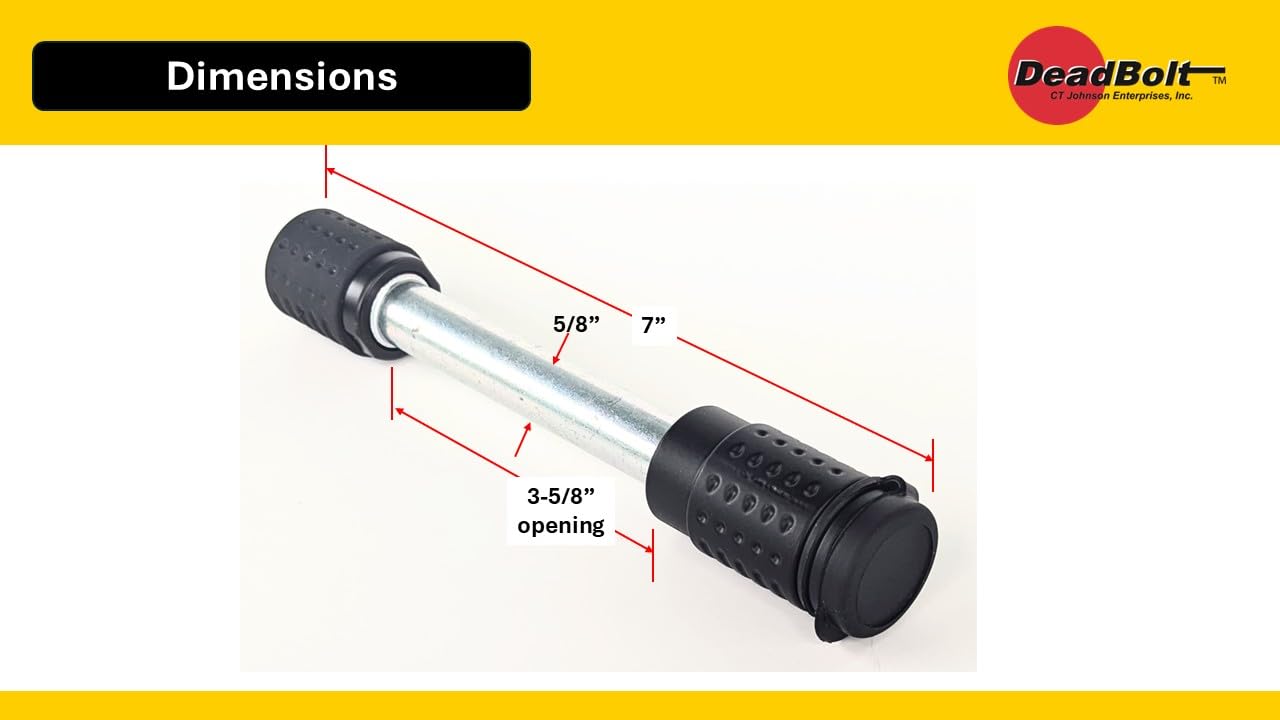 DeadBolt non-slip grip and sealed housing ensuring all-weather performance