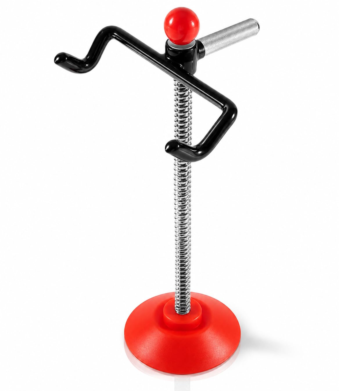DearChan front view of holder on stand showing stable base and quick setup benefit