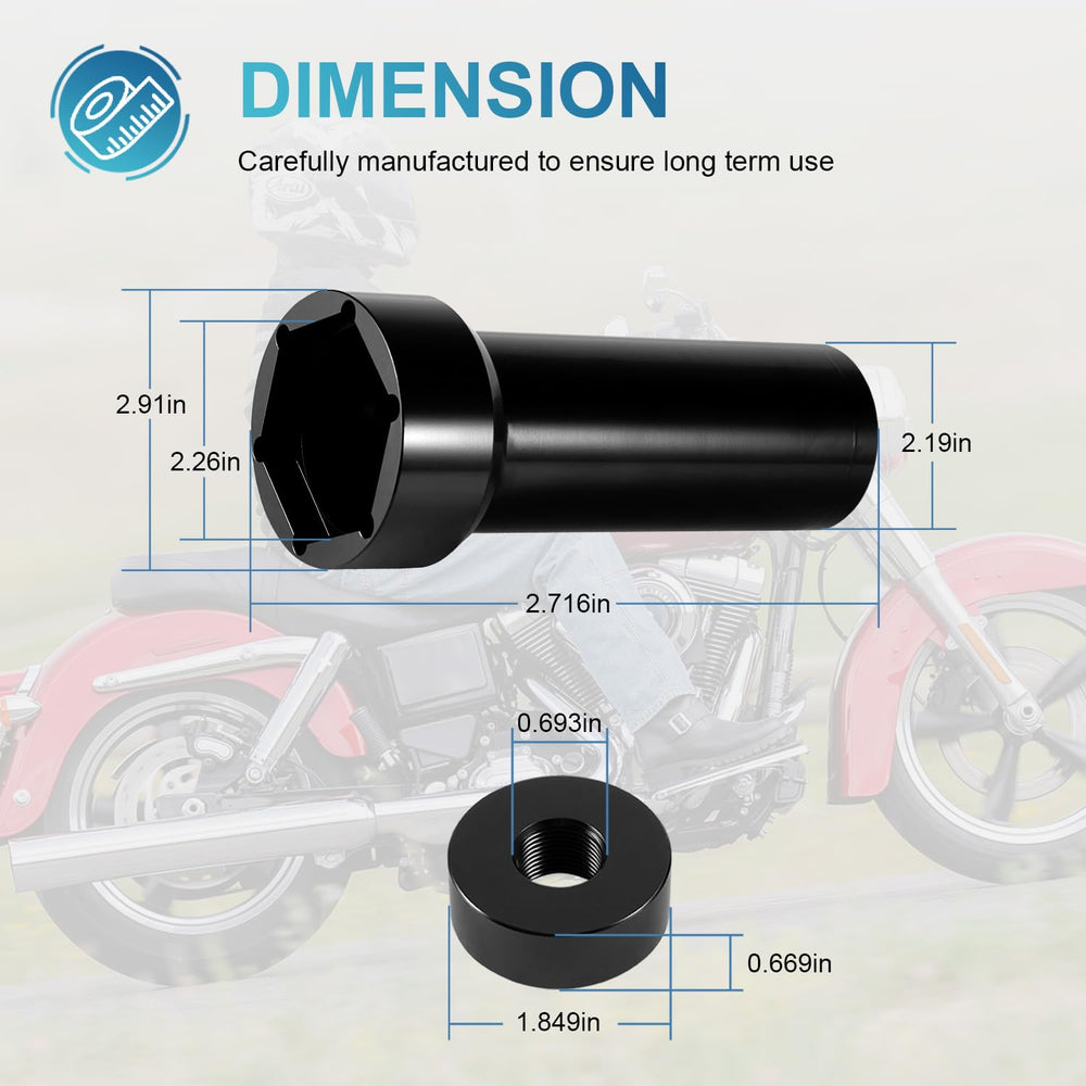 Deargooday tool in use on Harley transmission preventing nut damage