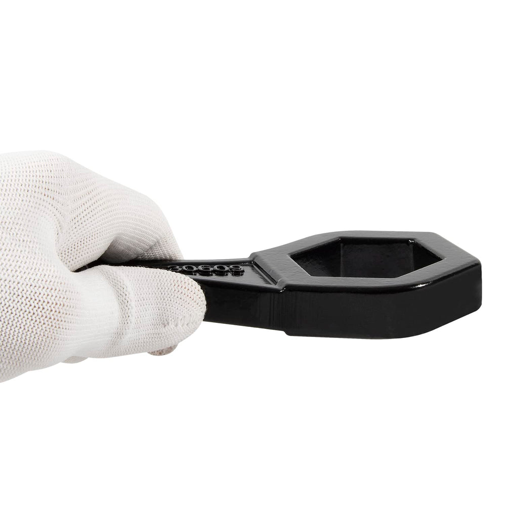 Deargooday wrench next to ruler showing compact size advantage