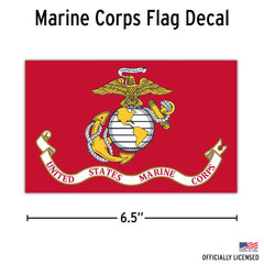 DECALCOMANIA LIFESTYLE DECALS Semper Fi decal detail highlighting crisp lettering and easy peel application