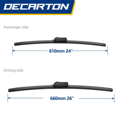 DECARTON close-up of natural rubber edge and asymmetrical spoiler for even pressure