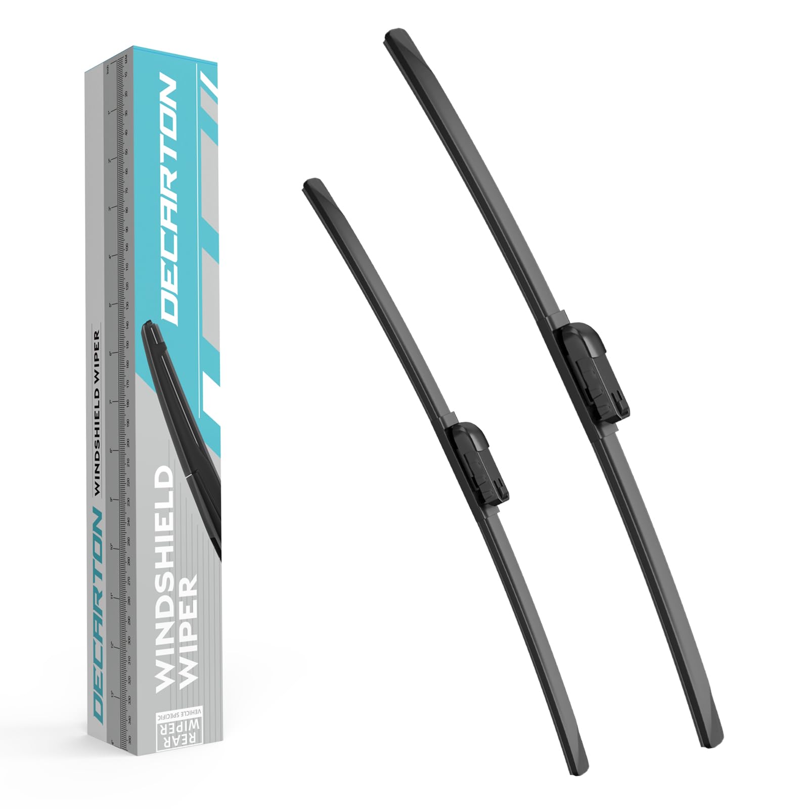 DECARTON front packaging showing replacement wiper blades and model fit