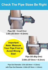 DecoHongDi clamp next to ruler illustrating precise sizing and fit confidence
