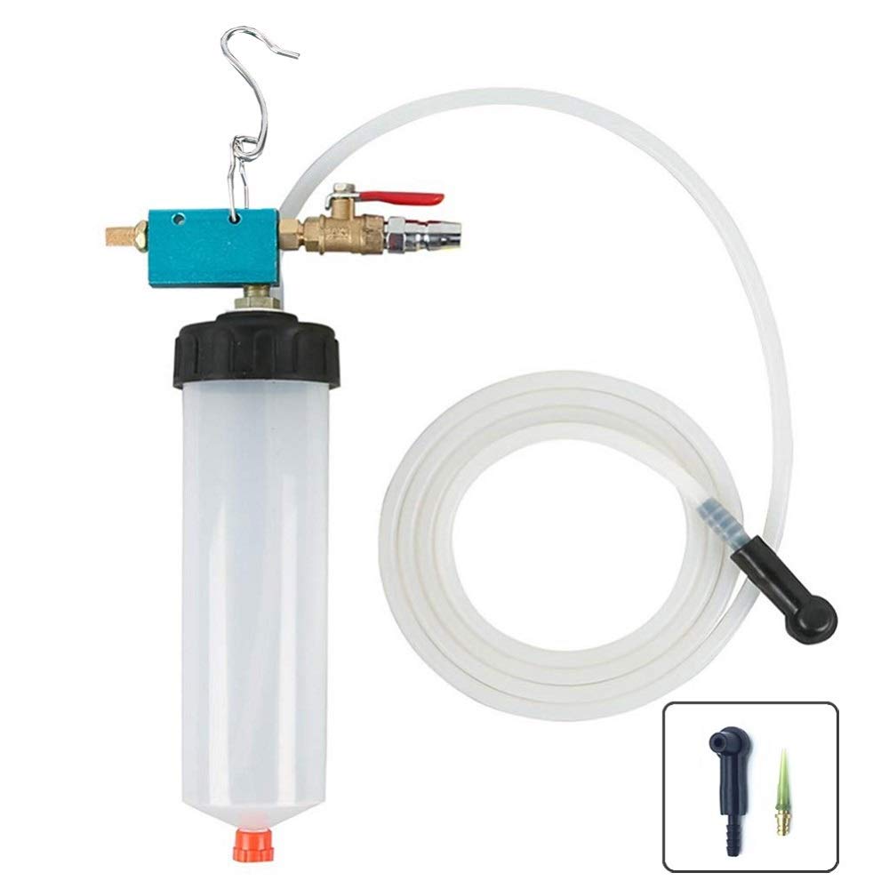 DEDC bleeder front view showing compact kit and bottle benefit tidy storage
