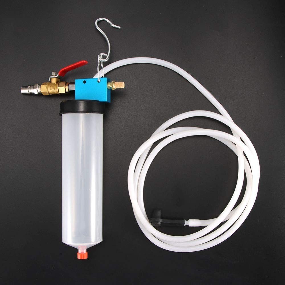 DEDC in use on wheel bleed showing single-person operation and clean extraction benefit