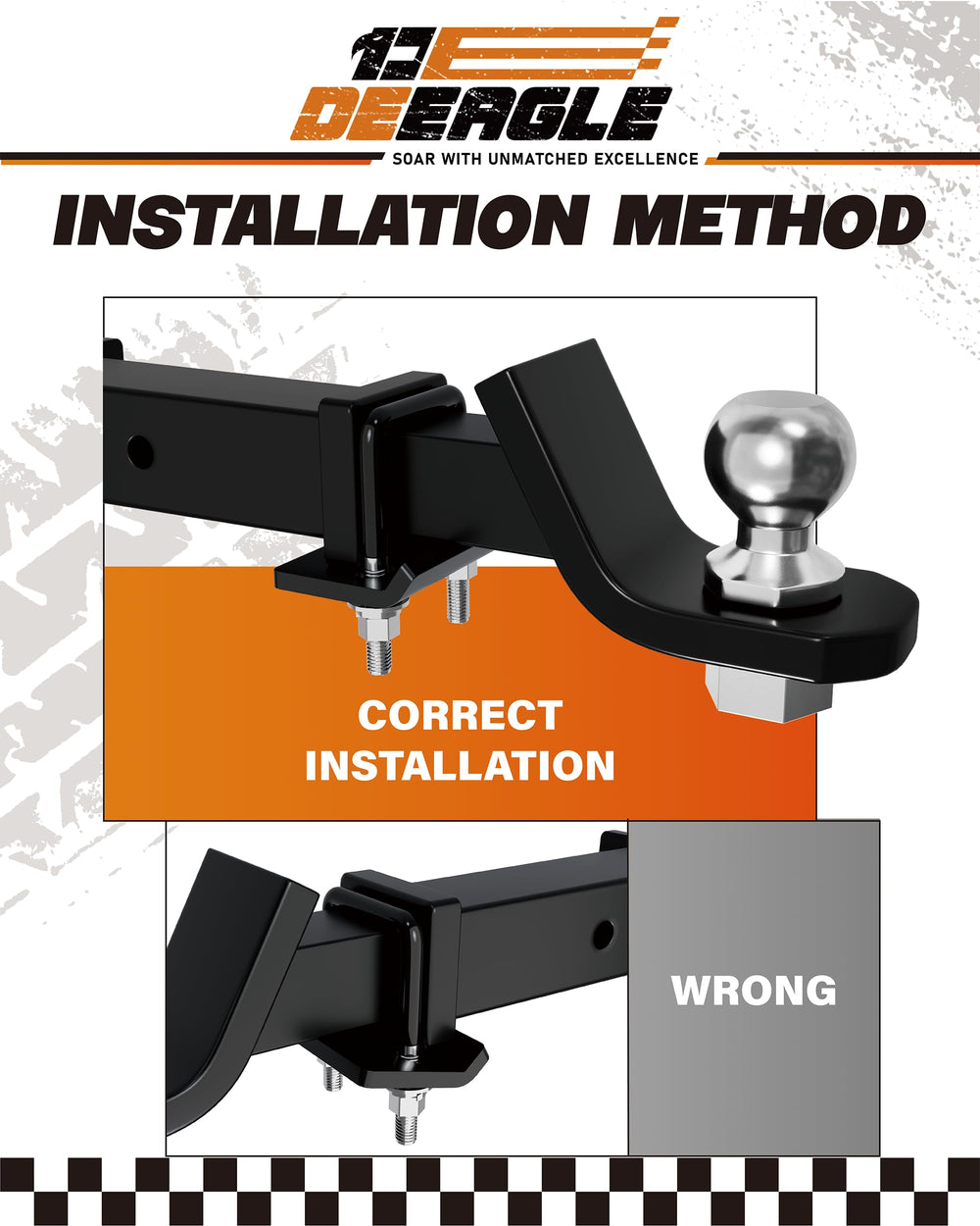 DEEAGLE next to wrench showing compact scale and easy installation
