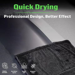 Deedlite towel drying car hatch fast with streak-free finish benefit