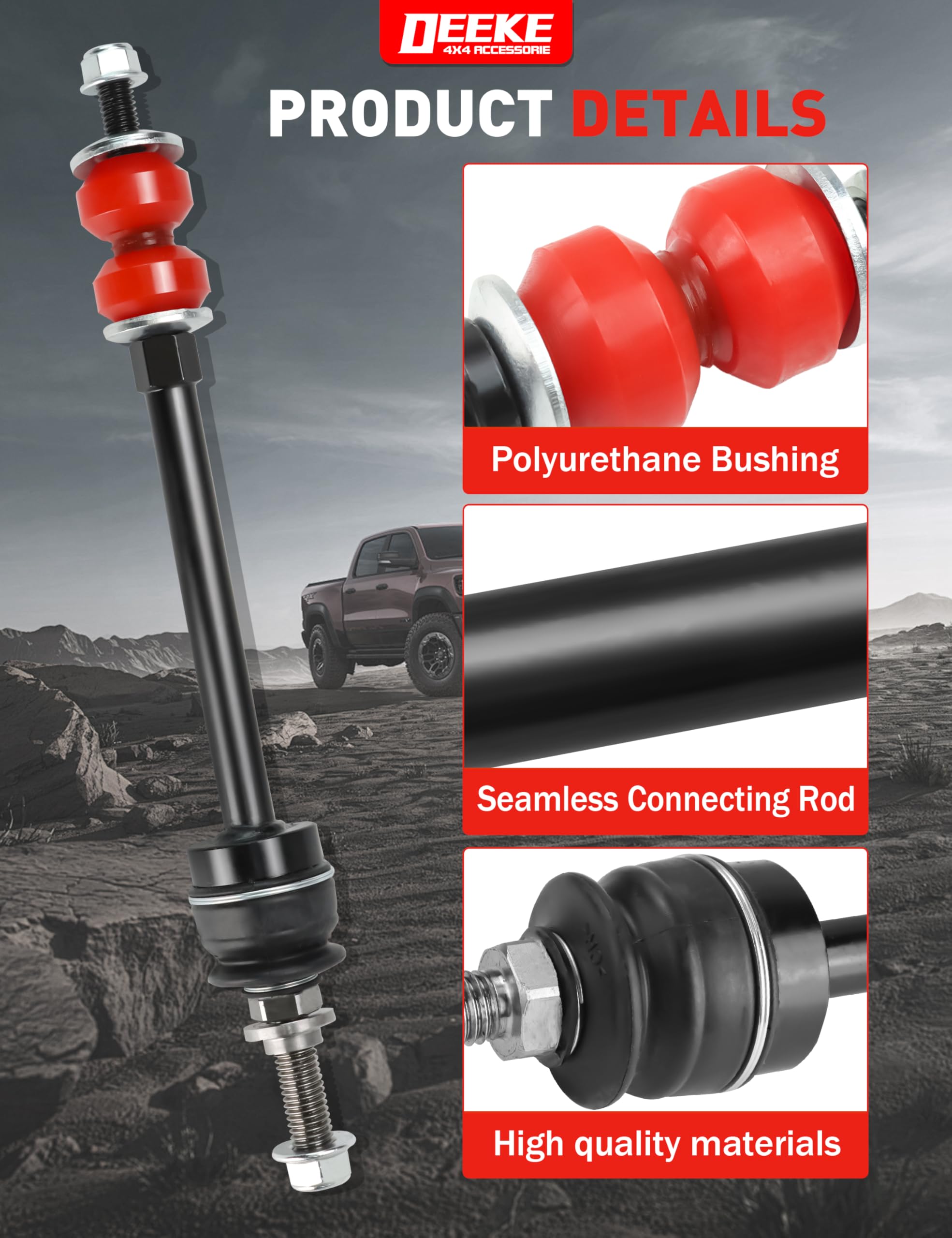 DEEKE 4X4 steel construction and hardware detail emphasizing corrosion resistance