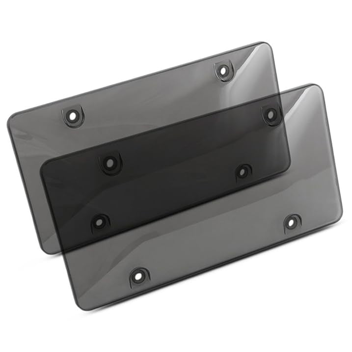 DEFEK front view of license plate frame showing clean fit and protection