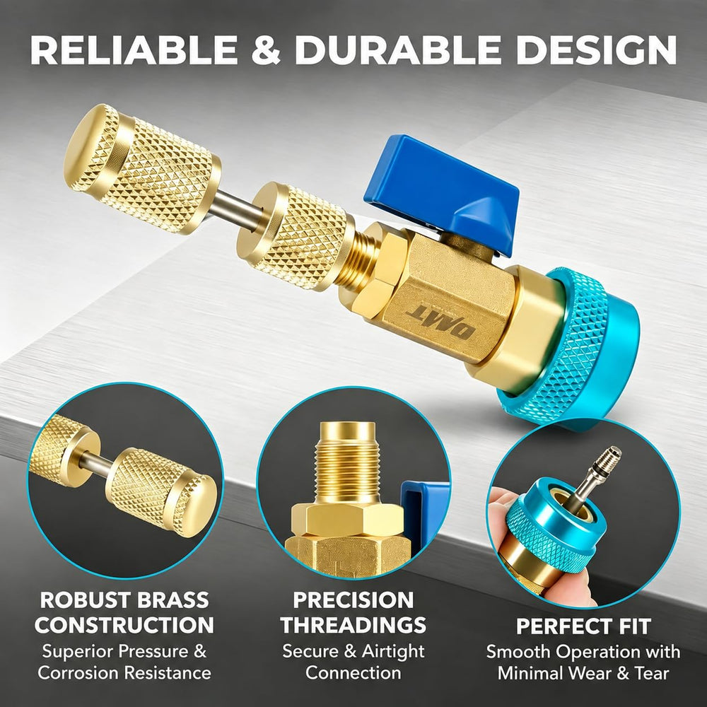 Dekvoraq spare valve cores and O-rings laid out for immediate replacements benefit convenience