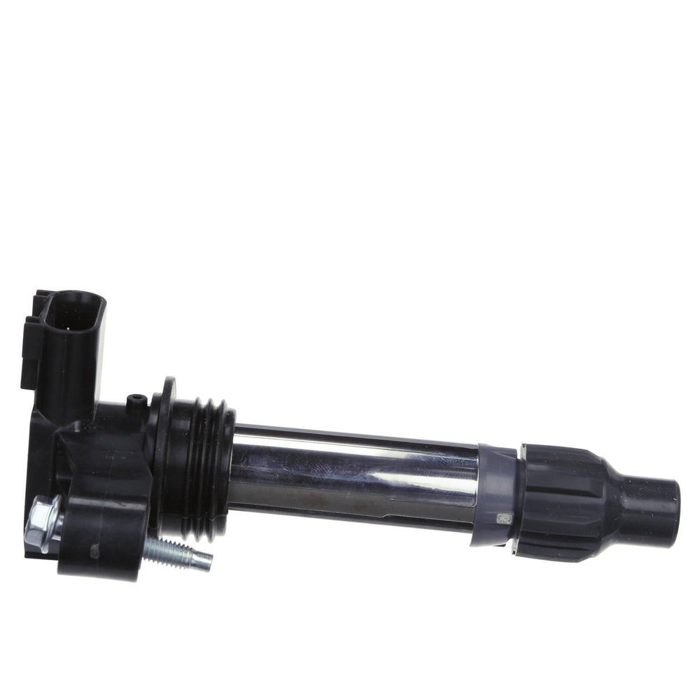 Delphi ignition coil in garage lifestyle scene showing professional-grade replacement confidence