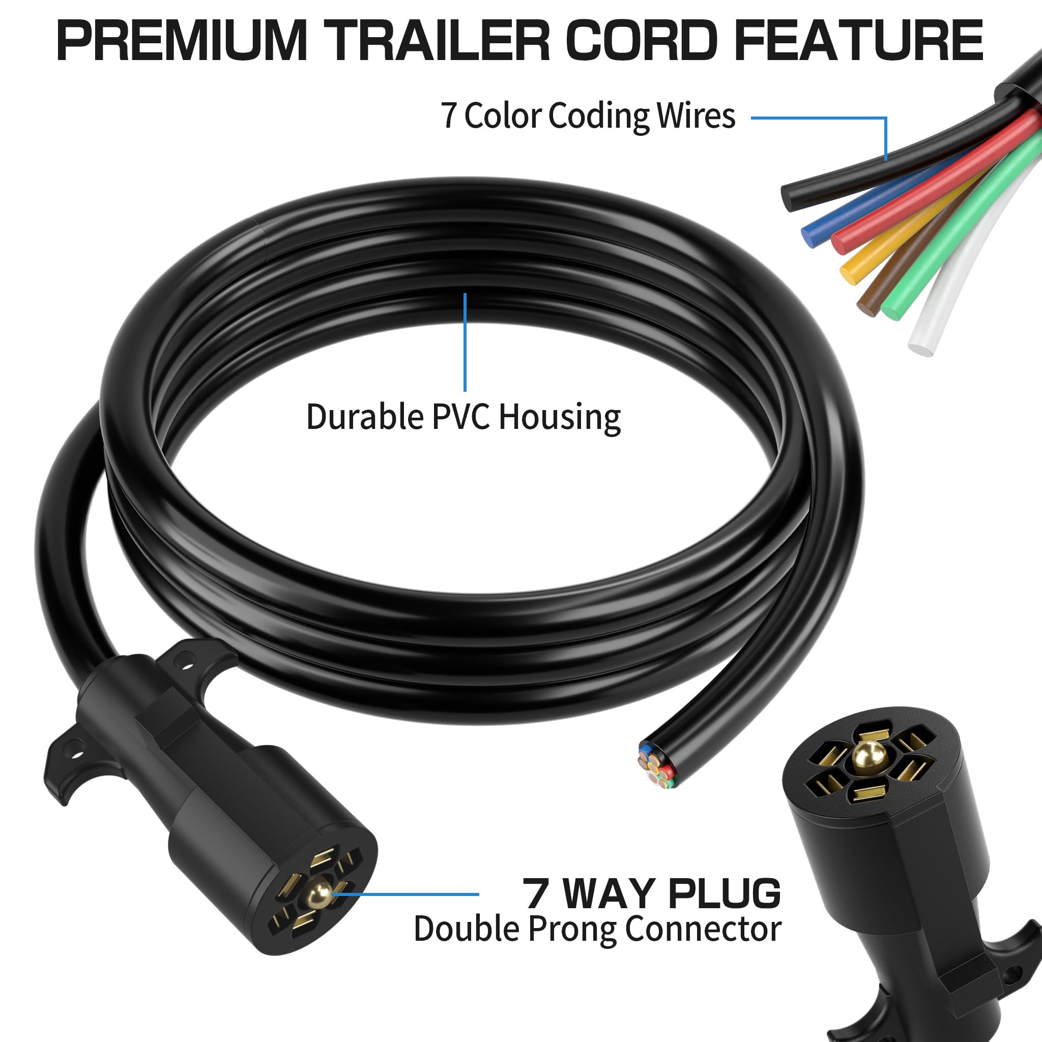 Deluwire close-up of dual-pin terminals highlighting improved contact reliability