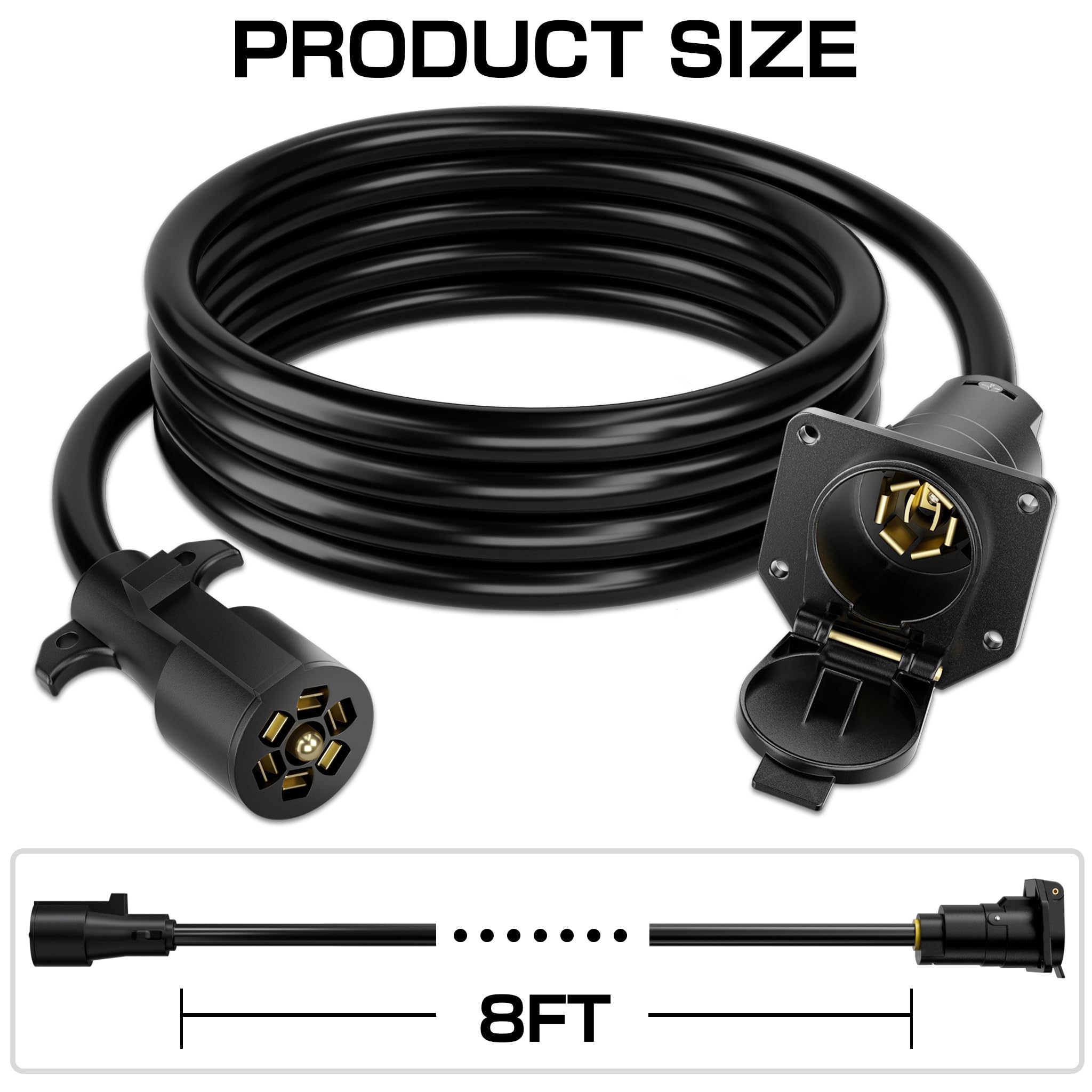 Deluwire double-prong terminals close-up highlighting reliable contact benefit