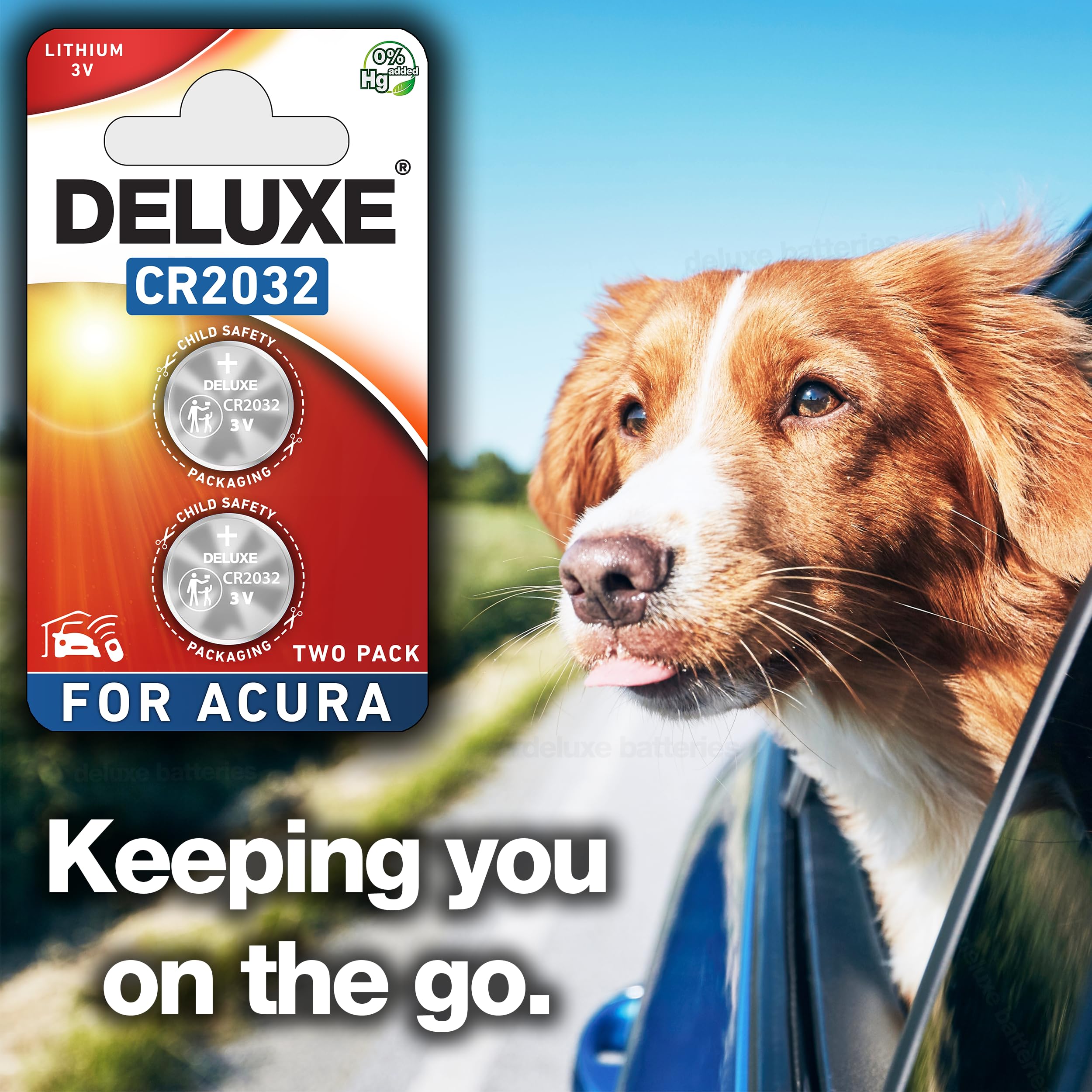 Step-by-step installation showing Deluxe Batteries being placed into Acura fob — quick swap benefit