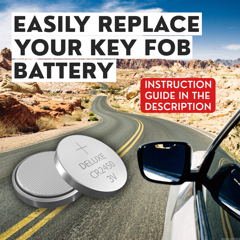 Workbench scene replacing remote battery with Deluxe CR2450 illustrating fast installation