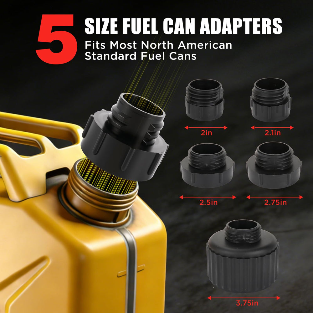 DEMAKIMI five adaptors displayed for versatile container fit