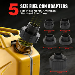 DEMAKIMI five adaptors displayed for versatile container fit