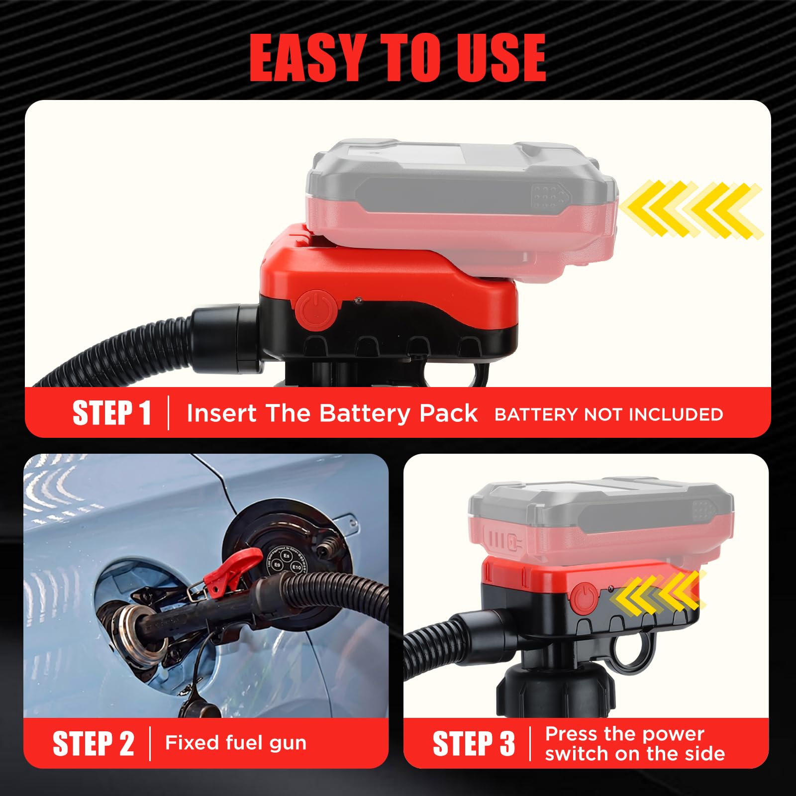DEMAKIMI suction tube inserted into a narrow jerry can for easy access