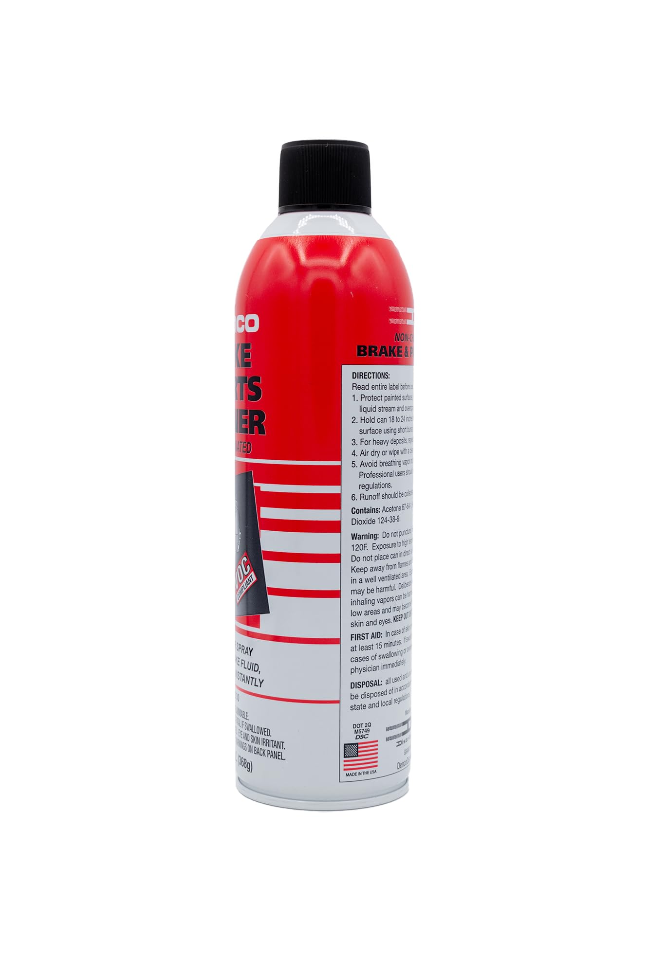 Denco DISTRIBUTING 13oz can in hand showing compact, portable size