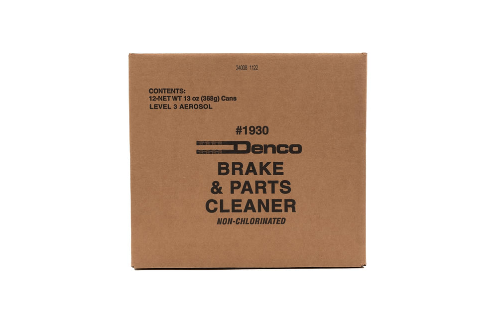 Denco DISTRIBUTING before and after caliper showing effective grime removal