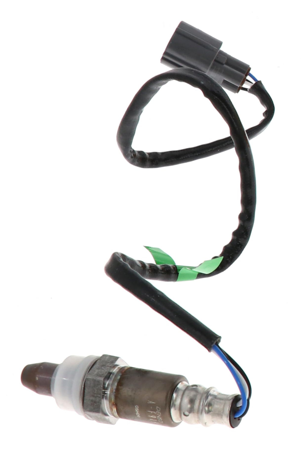 Denso close-up of the 20.08-inch four-wire harness highlighting secure OE connector