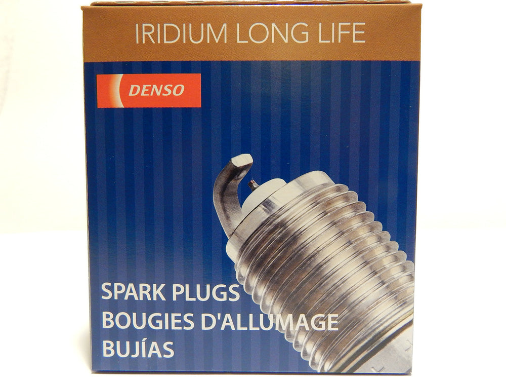Denso 3324 front packaging showing genuine spark plugs and reliable ignition performance