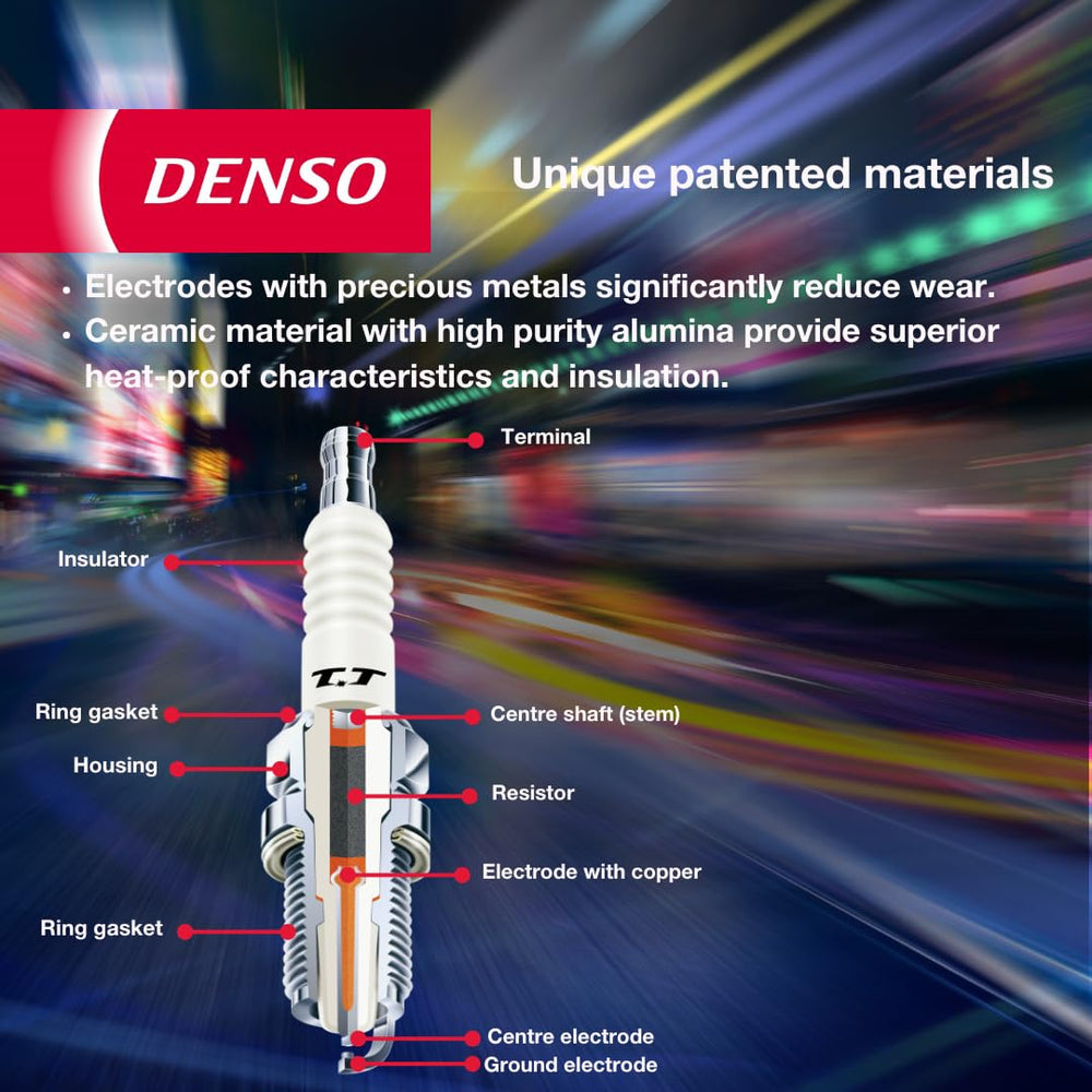 Denso IKH16TT installed in engine cylinder head illustrating fit and function