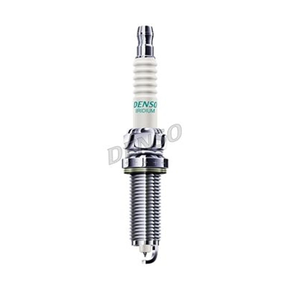 Denso SC16HR11 insulator detail with five ribs reducing flashover and improving reliability