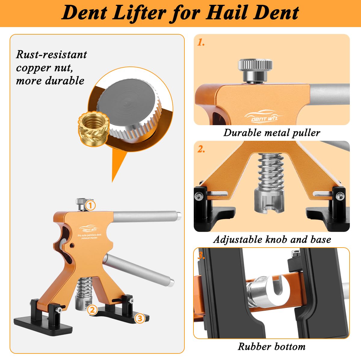 DentWiz suction cup and pulling tools ready for large panel lifts