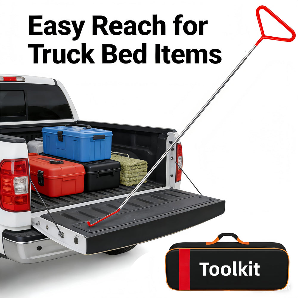 DENWAY kit placed in car trunk illustrating compact size and travel convenience