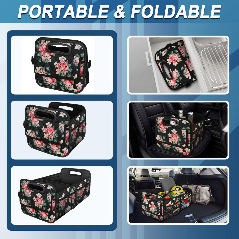 Deosk in car trunk setup preventing cargo movement benefit