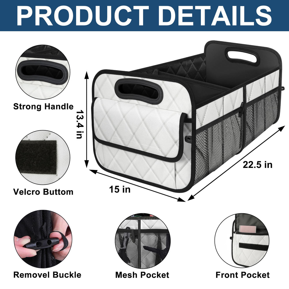 Deosk reinforced handle detail for secure carrying and strength