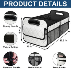 Deosk reinforced handle detail for secure carrying and strength