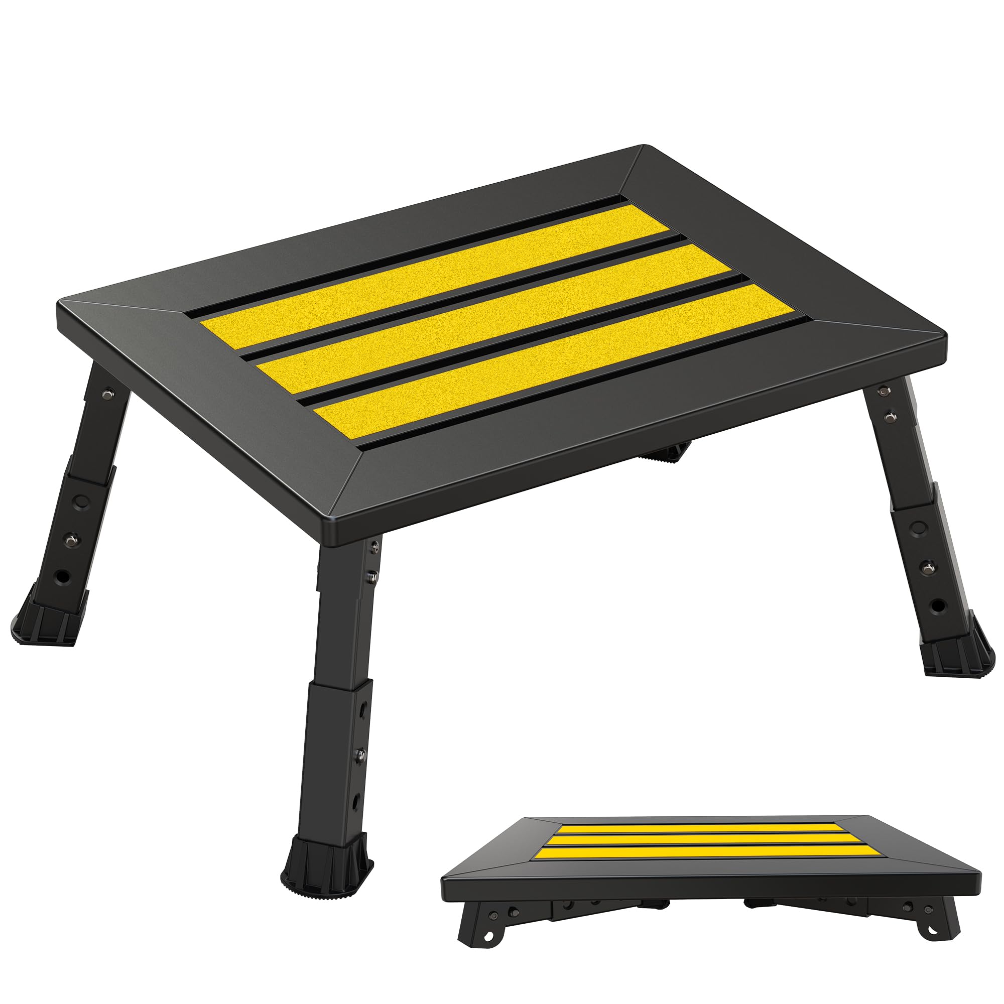 DEPSUNNY front view folded stool showing compact transport benefit