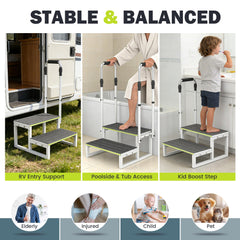 DEPSUNNY removable non-slip mat detail for safer traction and easy cleaning