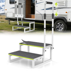 DEPSUNNY front view of 2-step stool showing stability and wide platform