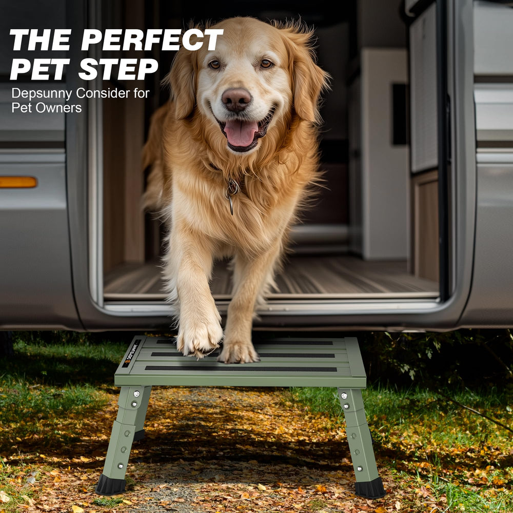 DEPSUNNY step at campsite demonstrating versatile outdoor use