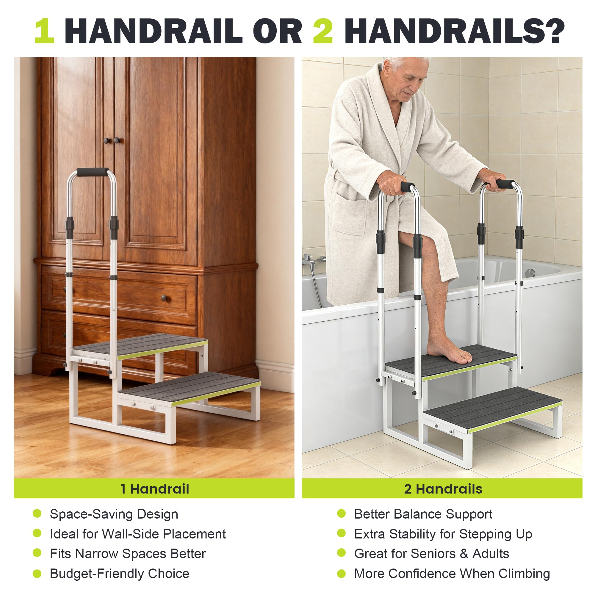 DEPSUNNY folded step stored compactly for easy transport and saving space