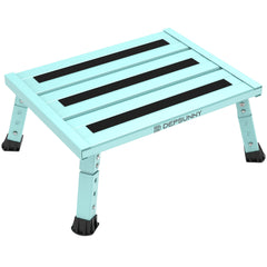 DEPSUNNY front view of green step showing wide platform and stability benefit