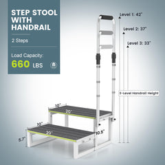 DEPSUNNY adjustable handrail close-up demonstrating secure grip support