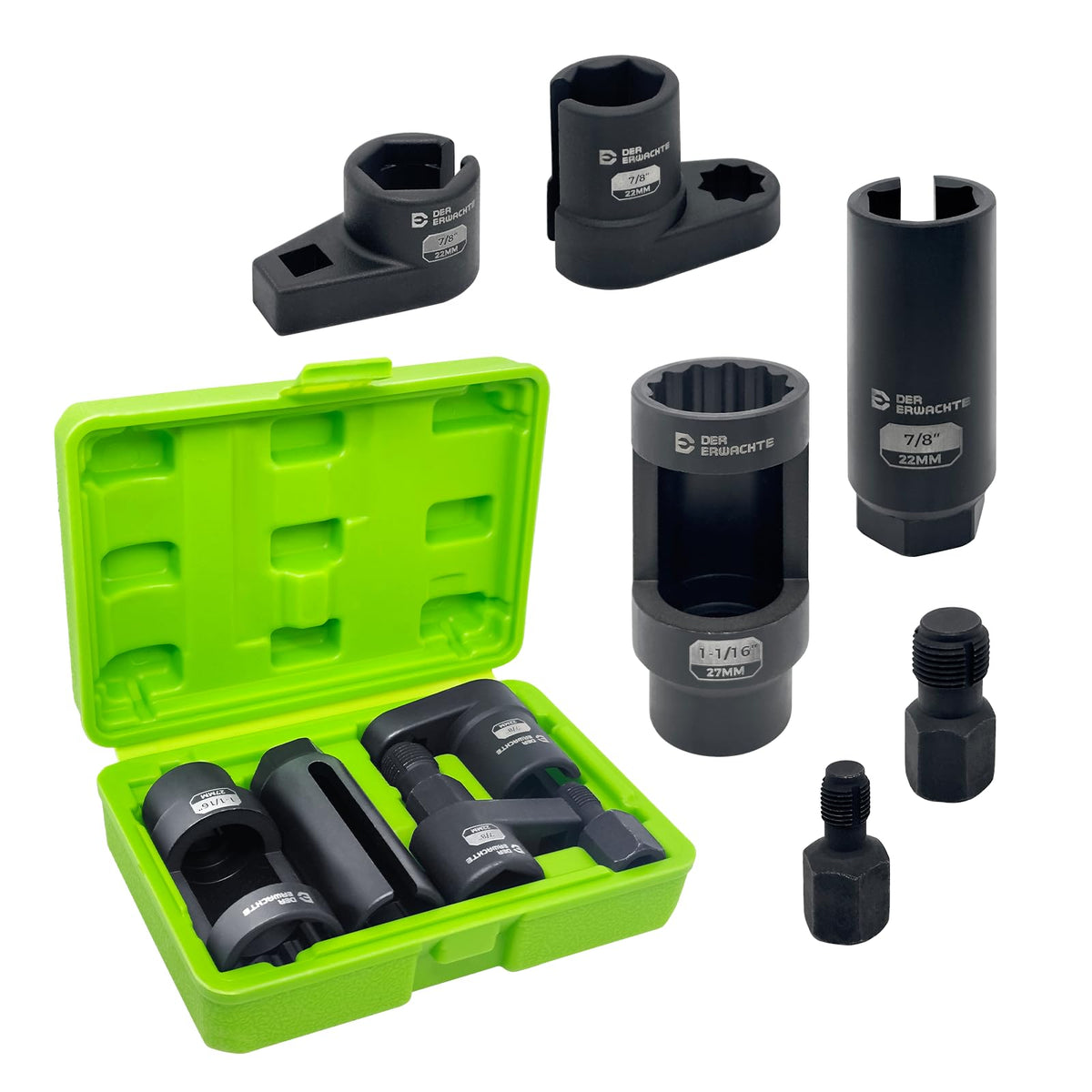 Der Erwachte front packaging showing complete 6-piece O2 sensor set and benefits