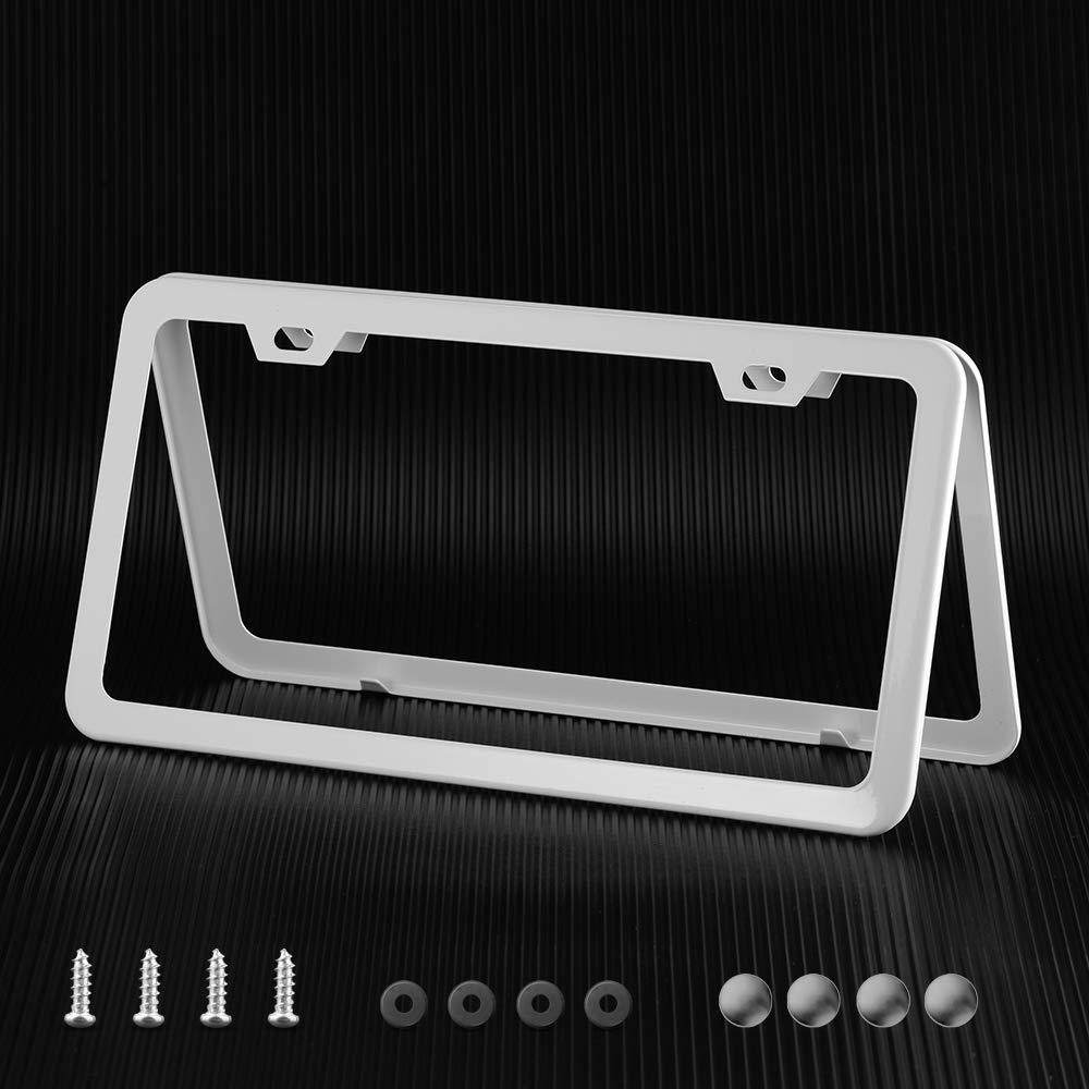 Deselen frame mounted on car front demonstrating neat appearance