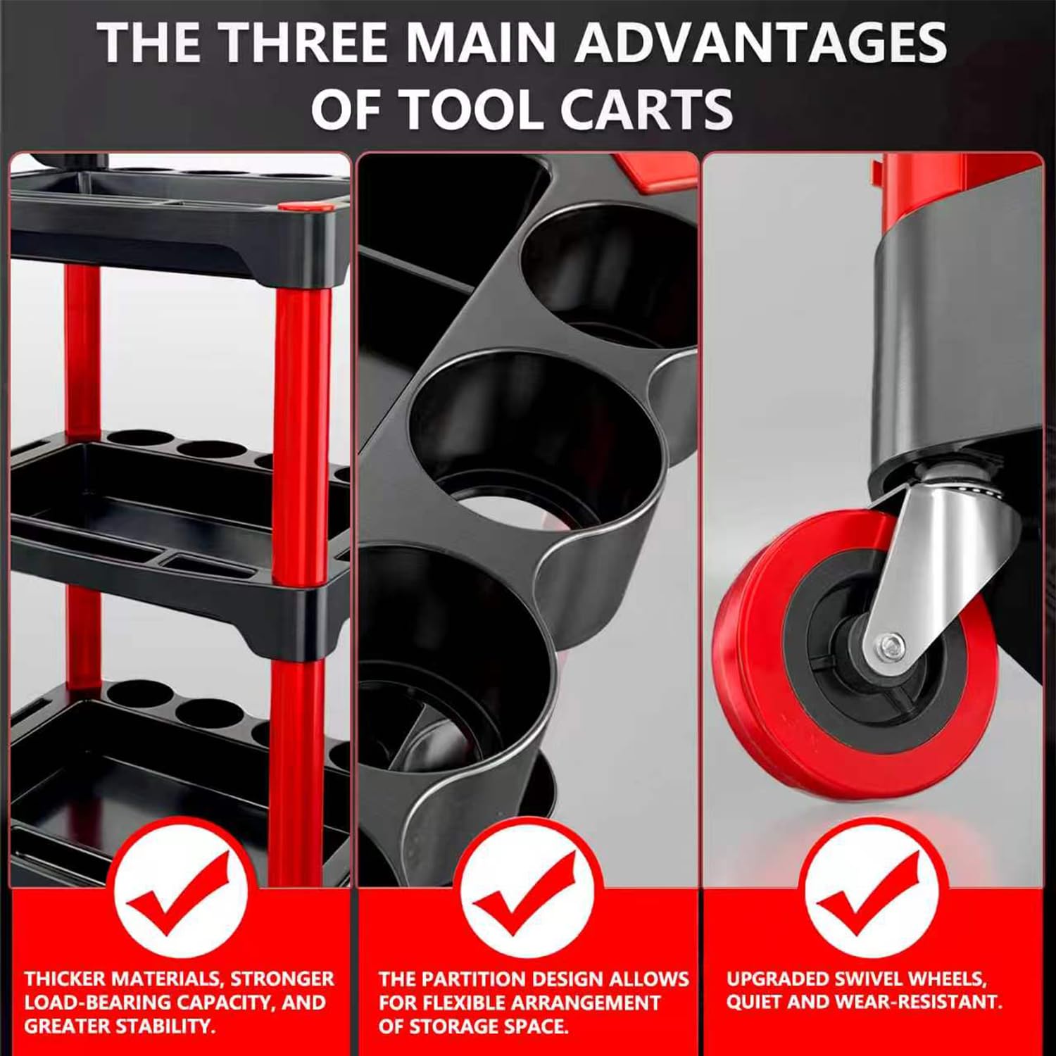 DESEQPT next to toolbox for compact footprint and space-saving benefit