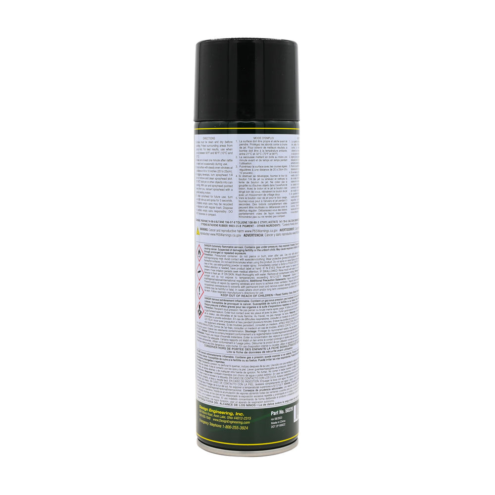 Design Engineering can spraying onto metal demonstrating easy application benefit