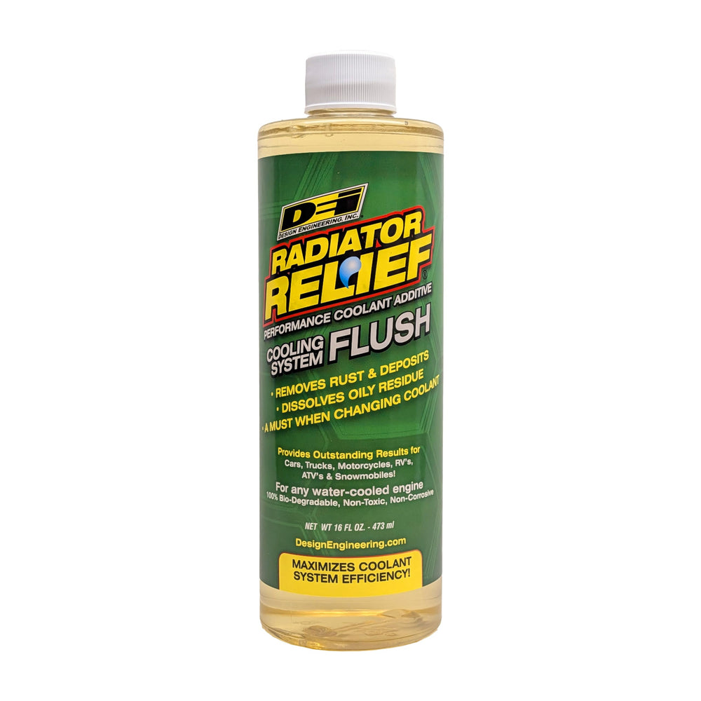 Design Engineering bottle front label showing product name and benefits