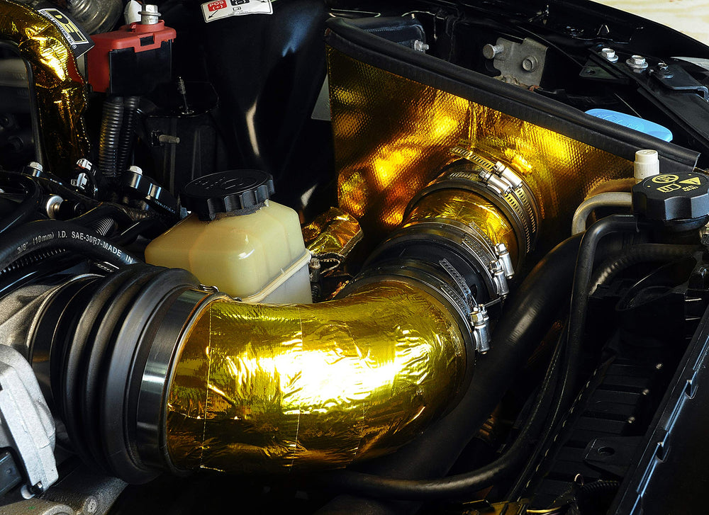 Design Engineering Reflect-A-Gold close-up texture of metalized laminated glass cloth for durability